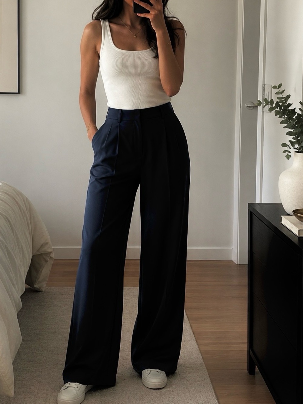 Nanette Nanette Lepore Women's PLeated Dress Pant Trouser Vintage Blue